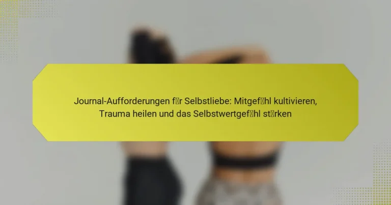 Journal-Aufforderungen für Selbstliebe: Mitgefühl kultivieren, Trauma heilen und das Selbstwertgefühl stärken