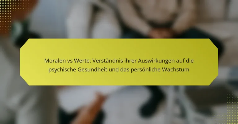 Moralen vs Werte: Verständnis ihrer Auswirkungen auf die psychische Gesundheit und das persönliche Wachstum