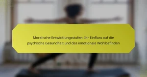Moralische Entwicklungsstufen: Ihr Einfluss auf die psychische Gesundheit und das emotionale Wohlbefinden