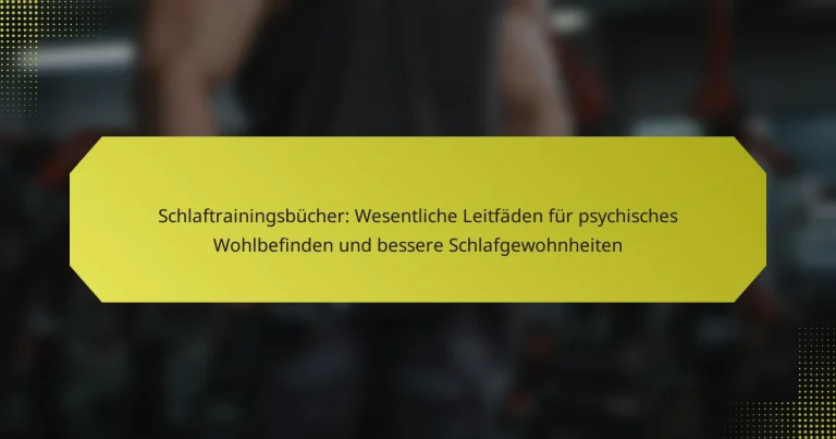 Schlaftrainingsbücher: Wesentliche Leitfäden für psychisches Wohlbefinden und bessere Schlafgewohnheiten