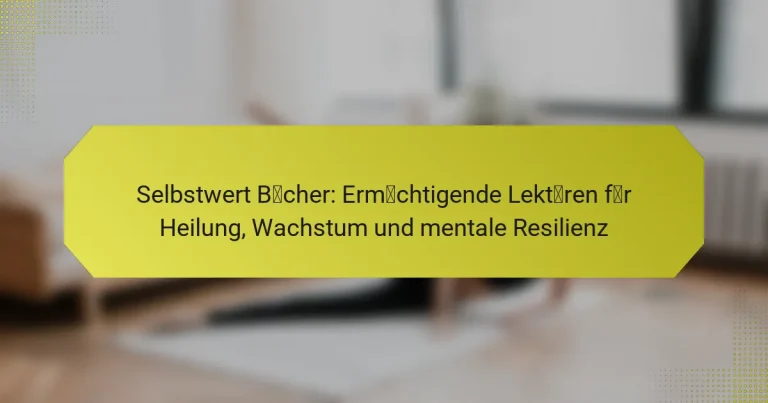 Selbstwert Bücher: Ermächtigende Lektüren für Heilung, Wachstum und mentale Resilienz