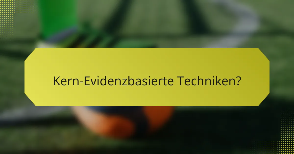 Kern-Evidenzbasierte Techniken?